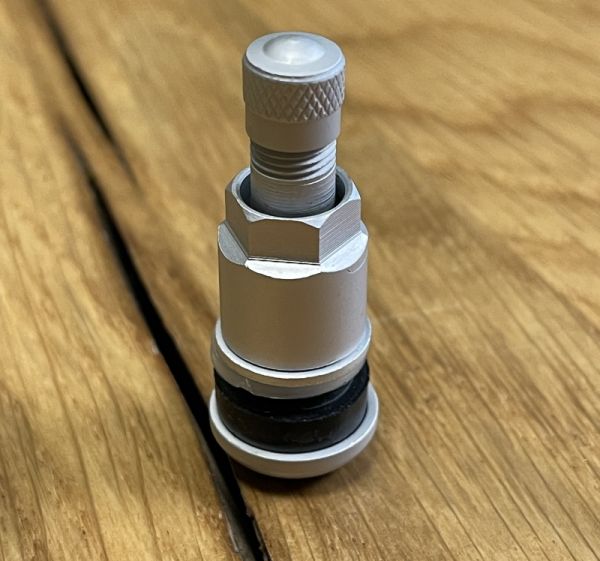 Ventil 11mm Silber Matt