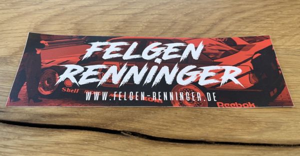 FELGENRENNINGER ROT Sticker